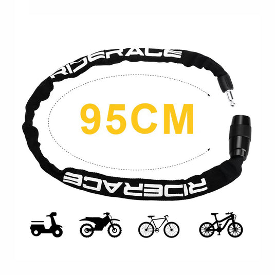 Corrente antifurto moto - cadeado alta segurança 95 cm 2 chaves