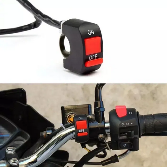 Interruptor duas posições on/off faróis auxiliares moto