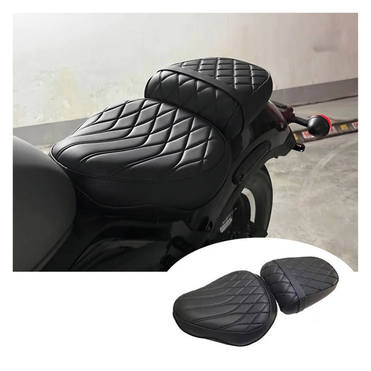 Conjunto bancos de conforto CFMOTO 450CLC 2023-2026 condutor e passageiro preto mate