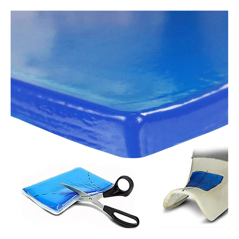 Carregue imagem no visualizador da galeriaGel pad assento moto absorção choques conforto em poliuretano azul
