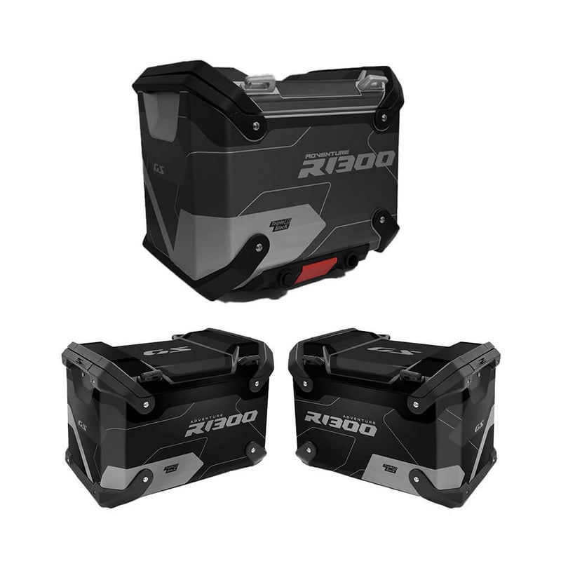 Load image into Gallery viewer, Autocolantes proteção malas BMW R1300GS Adventure – kit completo
