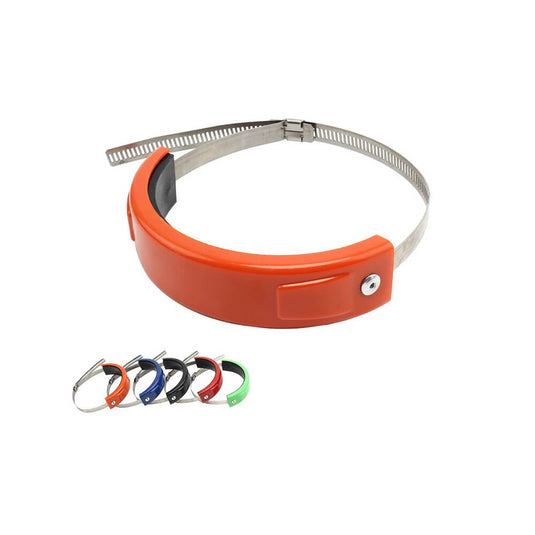 Anel de proteção para escape de moto - Abraçadeira inox 100-160mm