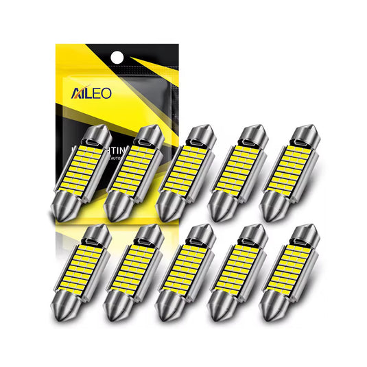 Conjunto lâmpadas CANBUS LED C5W C10W 6000K 12V