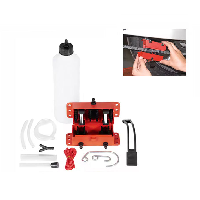 Kit portátil limpeza corrente moto - escovas e ferramentas de manutenção