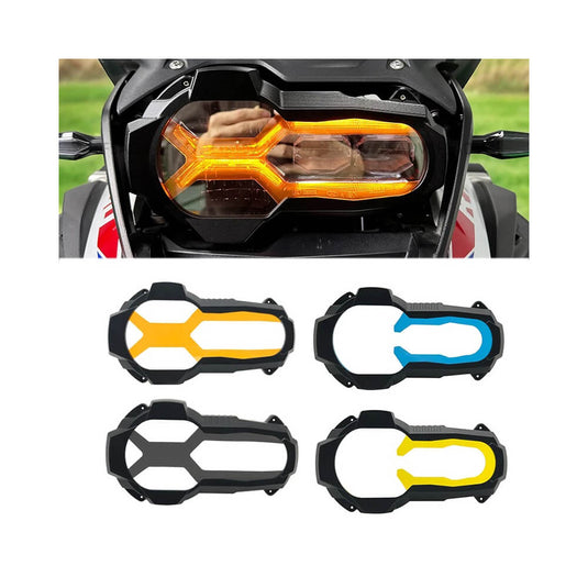 Protetor de farol BMW R1200GS R1250GS montado na moto