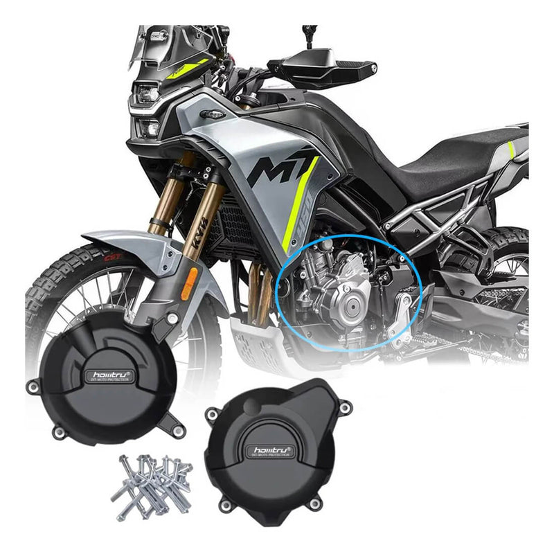 Carregue imagem no visualizador da galeriaCapa de Proteção de Motor CF MOTO 450SR 450NK 450MT 450SS em nylon com fibra de vidro
