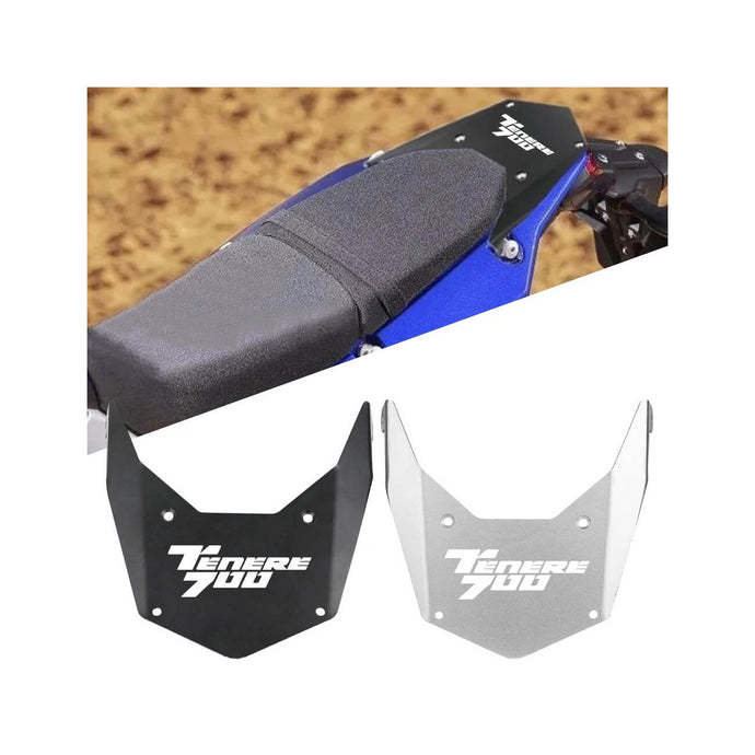 Suporte bagagem CNC alumínio Yamaha Ténéré 700 T7 Rally 2019-2024 preto com logótipo