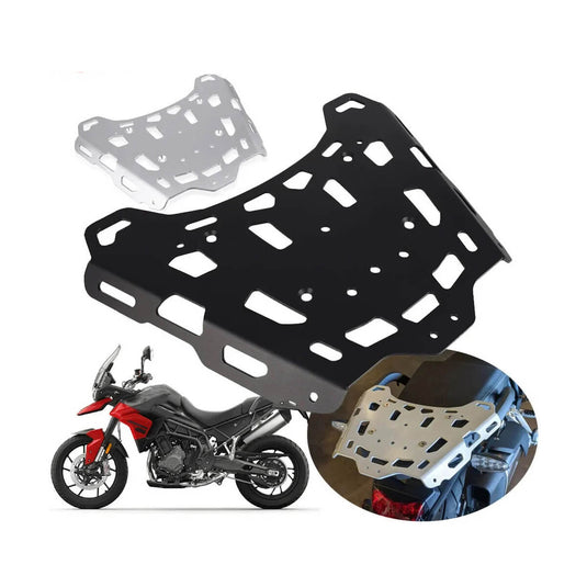 Porta-bagagens traseiro Triumph Tiger 900 850 Sport em aço inox 304 montado na moto 
