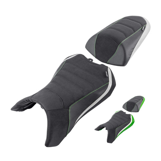 Banco Kawasaki Ninja 1000SX verde e cinzento para condutor e passageiro