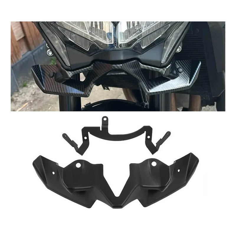 Load image into Gallery viewer, Spoiler aerodinâmico frontal Kawasaki Z900 2020-2024 em padrão forjado 
