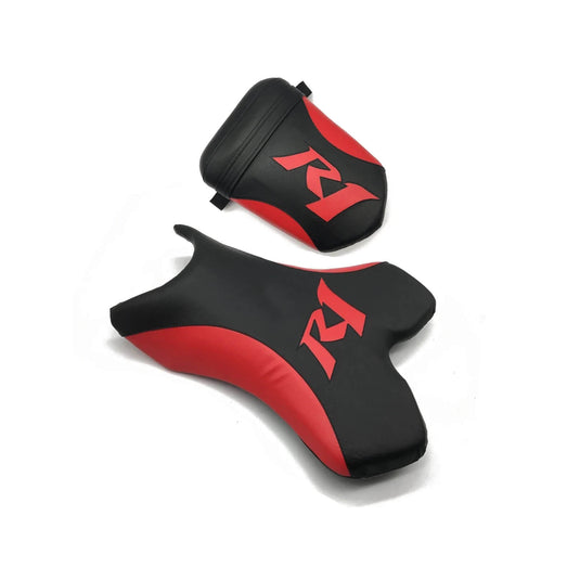 Banco piloto passageiro Yamaha YZF-R1 2004-2006 preto vermelho completo 