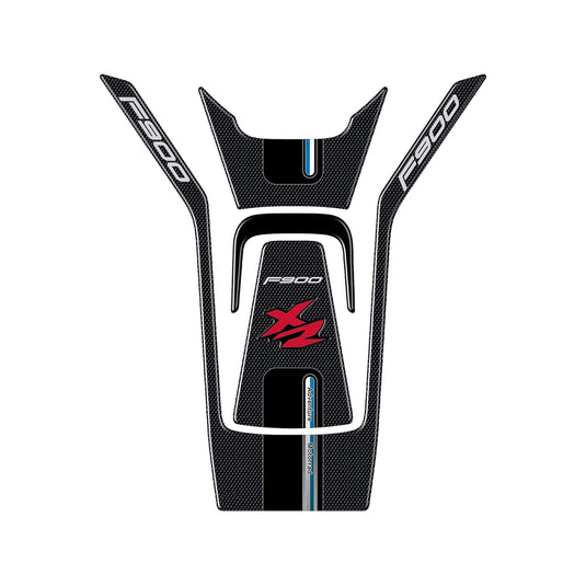 Protetor de depósito 3D em resina epóxi para BMW F900XR com propriedades anti-risco e resistência UV