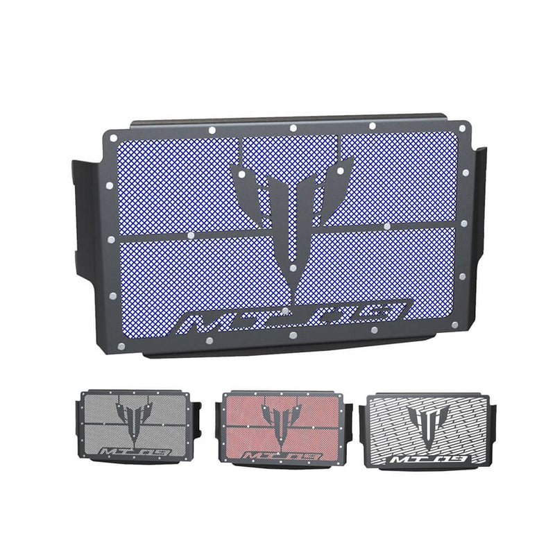 Load image into Gallery viewer, Proteção radiador Yamaha MT-09 Tracer 9 XSR900 2021-2024 aço inoxidável - grelha preta principal
