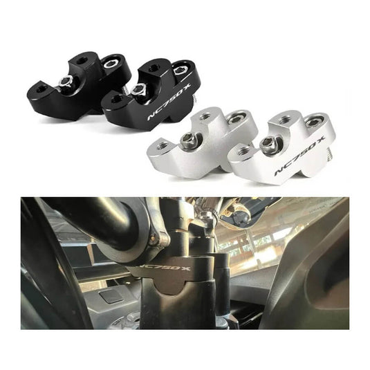 Riser elevador guiador Honda NC750X CB500X ajustável 30mm alumínio preto