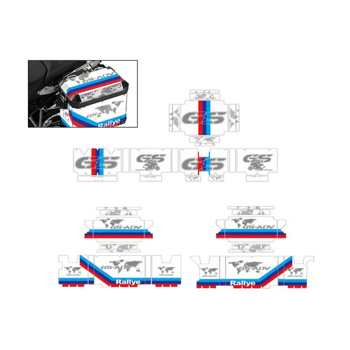 Autocolantes Proteção Malas Alumínio BMW R1200GS R1250GS Adventure - PVC Impermeável