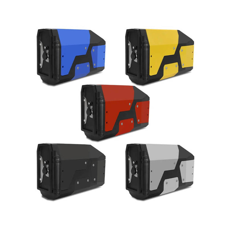 Carregue imagem no visualizador da galeriaCaixa ferramentas alumínio 5L BMW R1250GS - detalhe abertura ampla e tampa amovível
