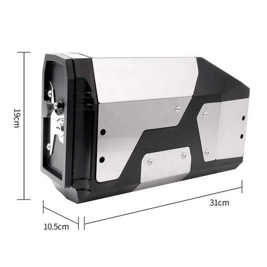 Caixa ferramentas BMW R1250GS Adventure - instalação lado esquerdo assento traseiro