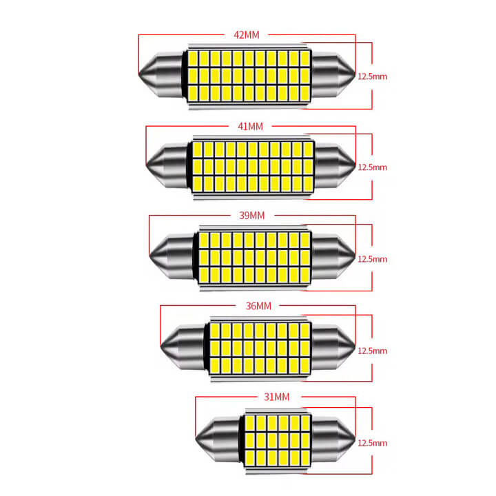 Carregue imagem no visualizador da galeriaLâmpadas CANBUS LED C5W C10W 6000K 12V

