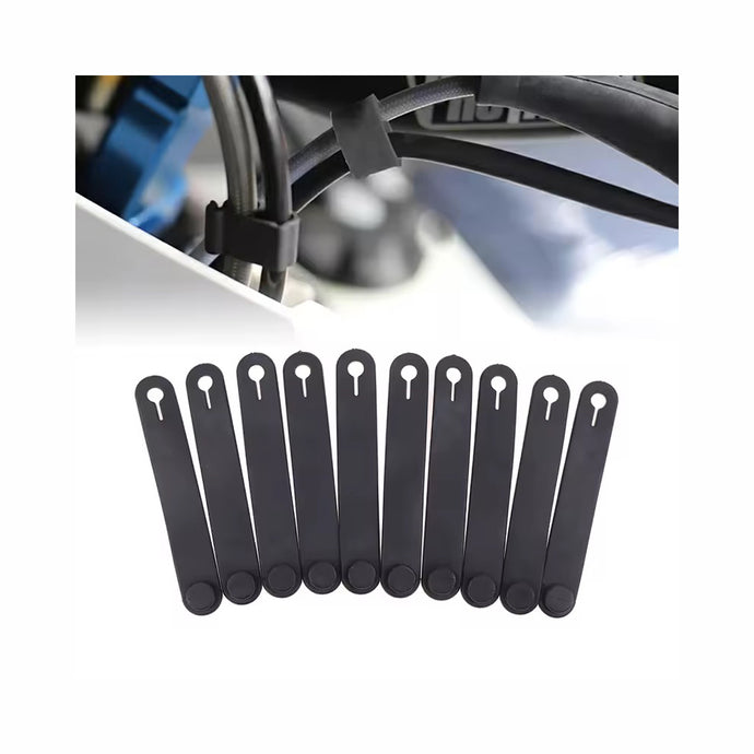Abraçadeiras elásticas de borracha para moto - 10 Unidades (5 cm ou 8 cm)