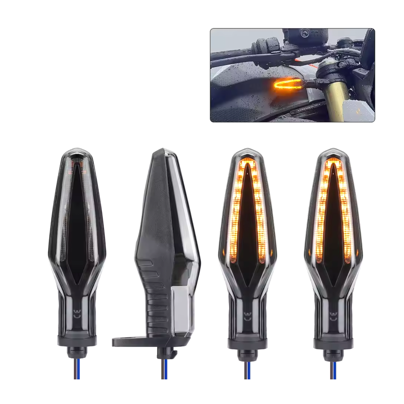 Carregue imagem no visualizador da galeriaPiscas LED para motos BMW - luz âmbar fumada
