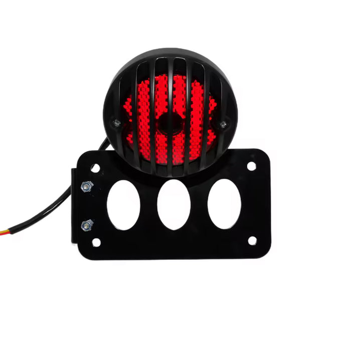 Farolim traseiro 12V suporte matrícula lateral - chopper bobber