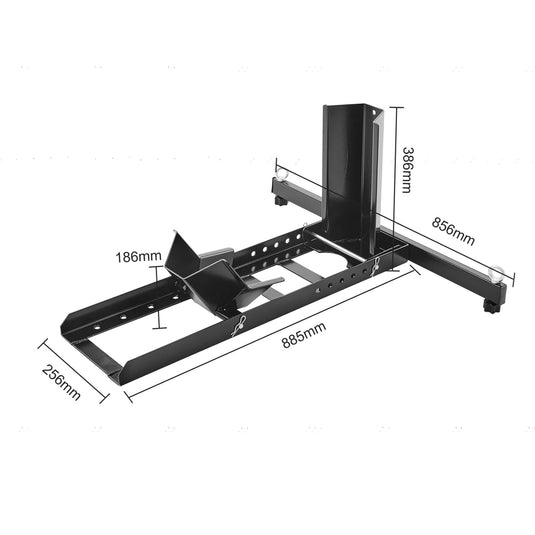 Calço para roda de moto - Suporte ajustável 816 kg aço reforçado