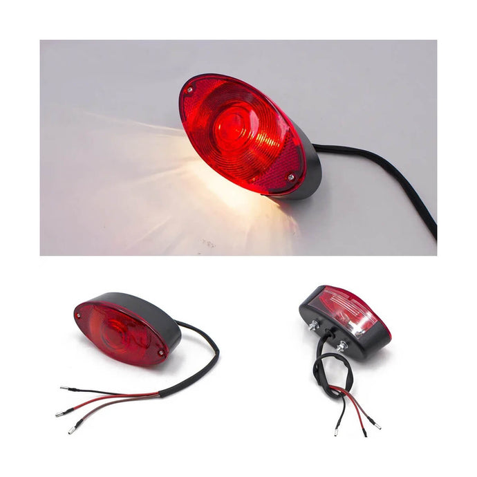 Farolim traseiro universal para moto - Com luz de matrícula