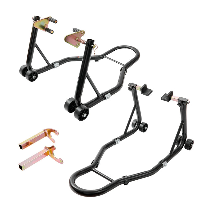 Cavalete elevador para moto - Suporte dianteiro e traseiro 385 kg