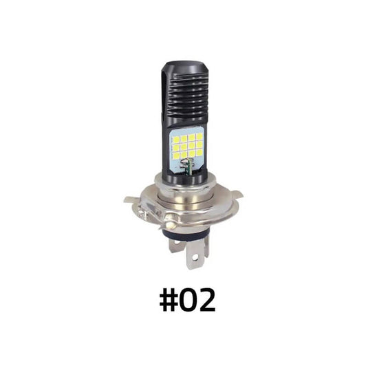 Lâmpada LED moto farol frontal - modelo H4 detalhe do dissipador