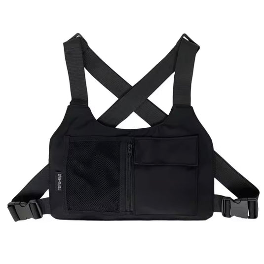 Bolsa tática de peito unissexo para motociclistas