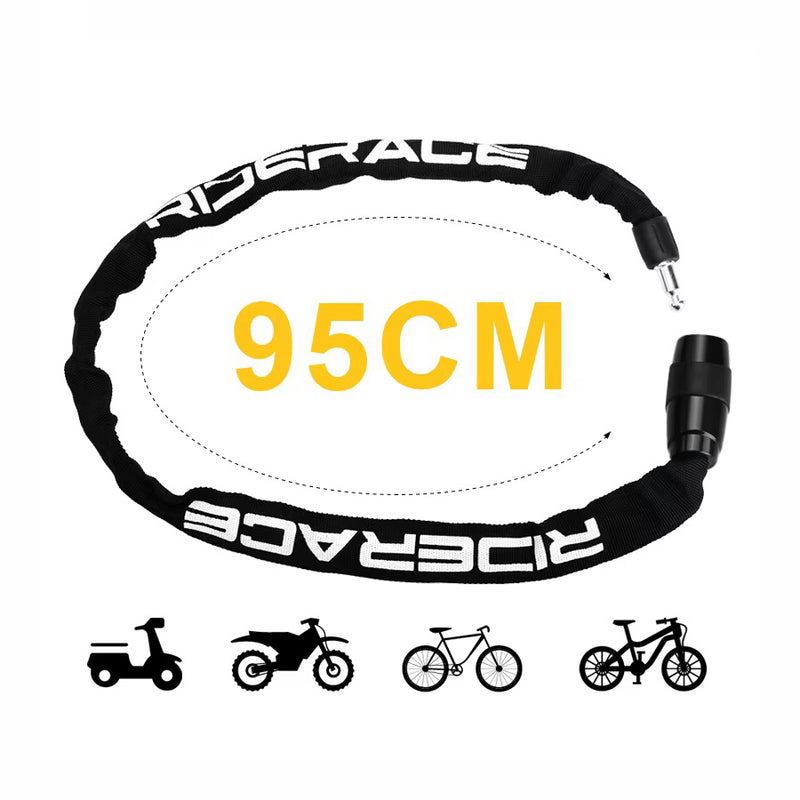 Carregue imagem no visualizador da galeriaCorrente antifurto moto - cadeado alta segurança 95 cm 2 chaves
