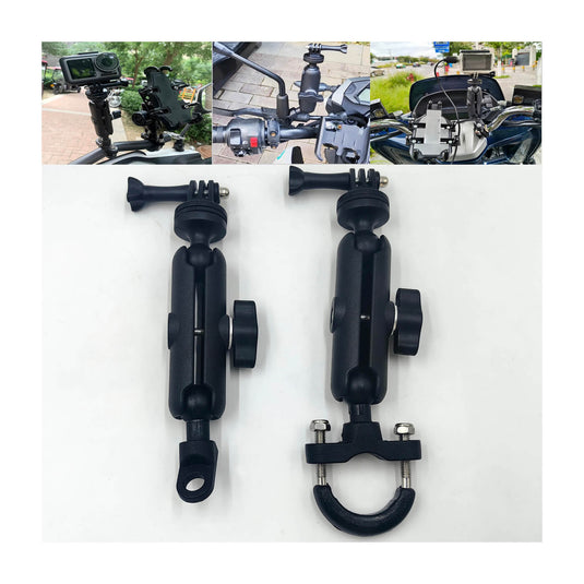 Suporte para GoPro/Insta360/DJI - Fixação em guiador ou espelho retrovisor de moto