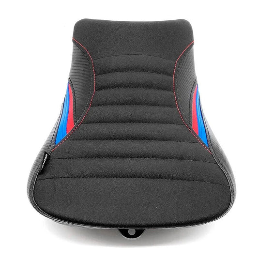 Assento condutor BMW S1000RR azul vermelho preto 