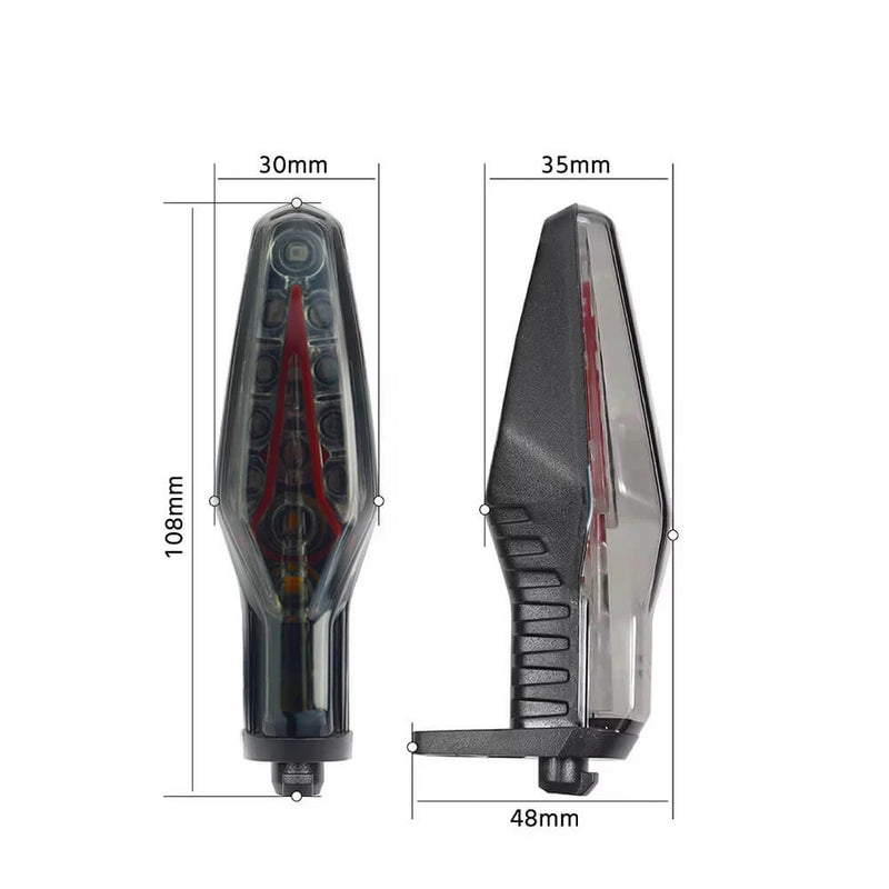 Carregue imagem no visualizador da galeriaDetalhe piscas LED BMW S1000RR M1000RR com função travão IP67
