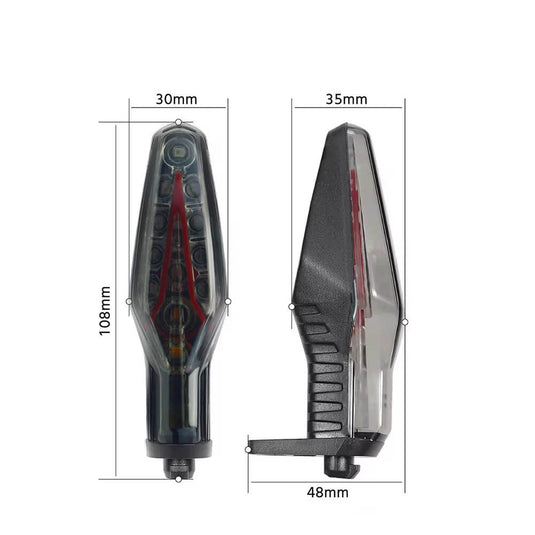 Detalhe piscas LED BMW S1000RR M1000RR com função travão IP67