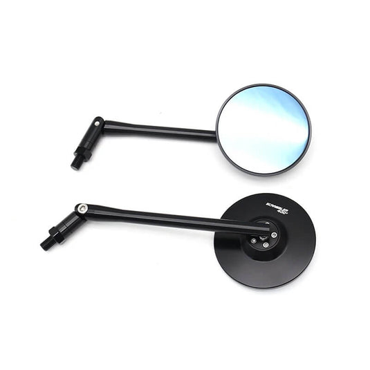 Espelhos retrovisores vintage alumínio Honda CT125 instalados 