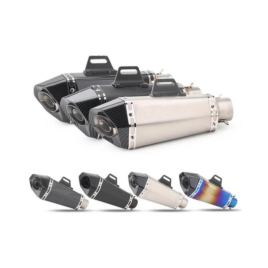 Ponteira escape universal 345 mm com silenciador