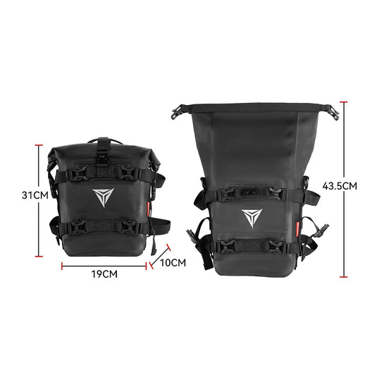 Saco lateral para motos 8L - Impermeável para barras de proteção