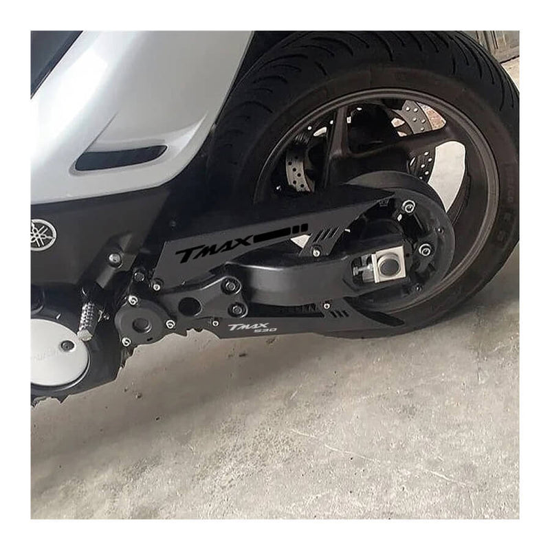 Carregue imagem no visualizador da galeriaProteção de correia TMAX 530/560 em alumínio CNC - vista frontal 
