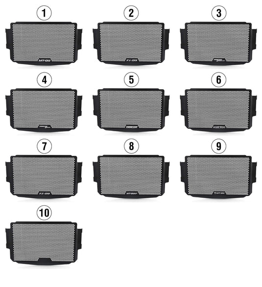 Grelha de Proteção de Radiador Yamaha MT-09 FZ-09 XSR900 Tracer 900 - Alumínio CNC