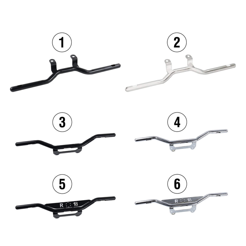 Carregue imagem no visualizador da galeriaSuporte faróis BMW R18 aço inox 22mm compatibilidade modelos Classic Transcontinental
