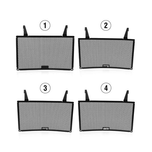 Protetor radiador Ducati Monster 937 950 em alumínio CNC preto 