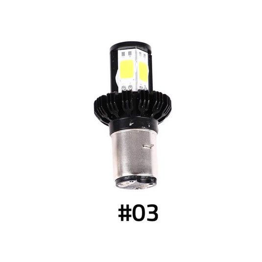 Lâmpada LED moto farol frontal - modelo H4 vista frontal