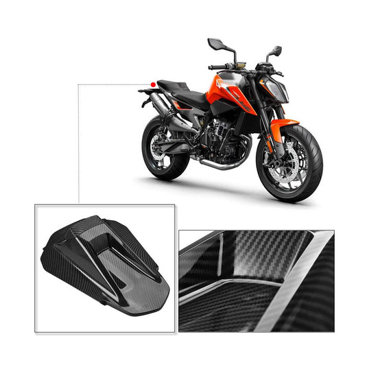 Cobertura banco Suzuki GSX-S125 em plástico ABS - detalhe lateral da carenagem traseira solo