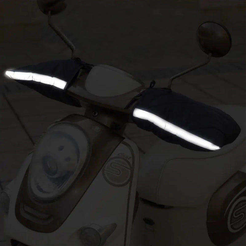 Carregue imagem no visualizador da galeriaPar luvas protetoras punhos guiador moto
