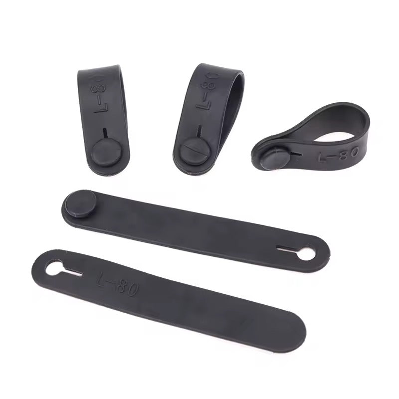 Carregue imagem no visualizador da galeriaAbraçadeiras elásticas de borracha para moto - 10 Unidades (5 cm ou 8 cm)
