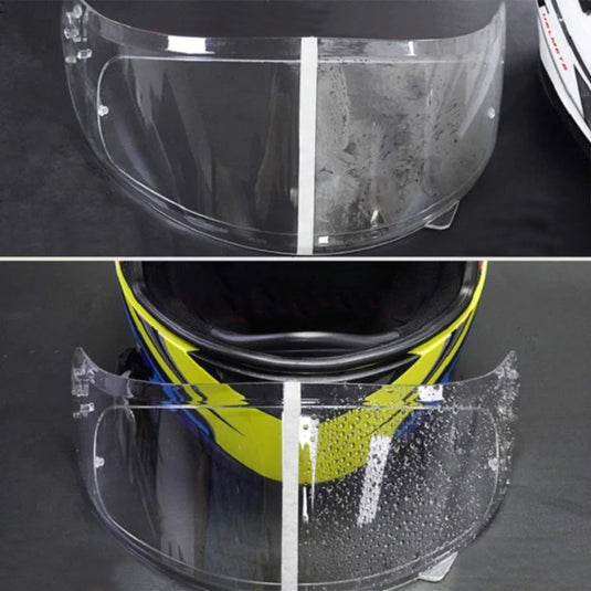 Películas viseira anti-embaciamento repelentes água capacete