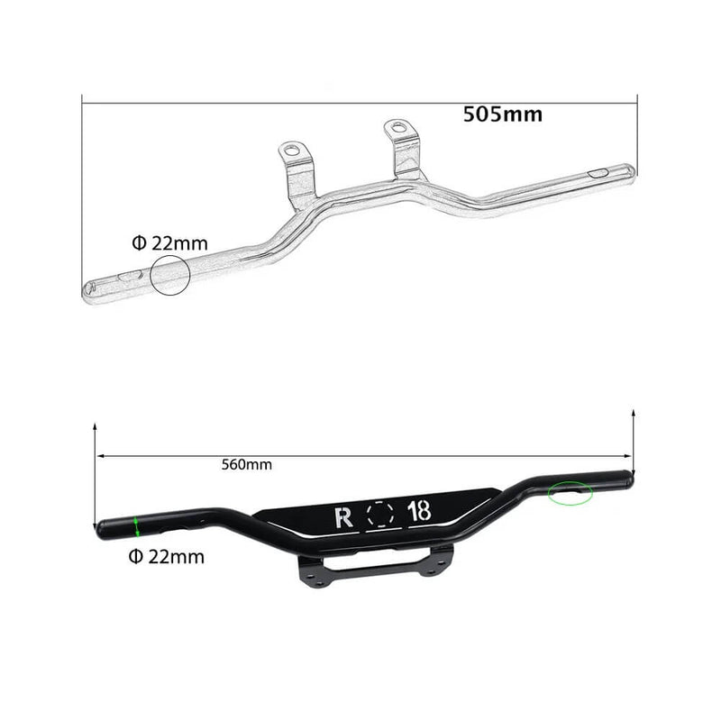 Carregue imagem no visualizador da galeriaDetalhe suporte faróis auxiliares BMW R18 aço inoxidável resistente corrosão
