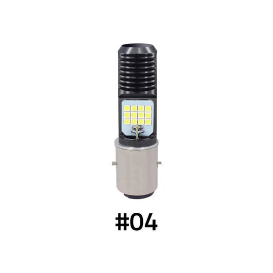 Lâmpada LED moto farol frontal - modelo H4 encaixe e fixação