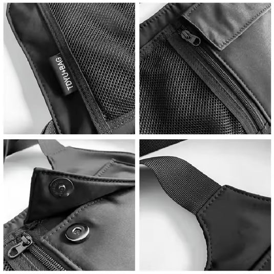 Bolsa tática de peito unissexo para motociclistas